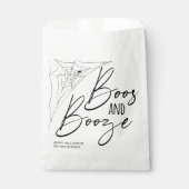 Boos en drank spinnenweb Halloween Bedankzakje (Voorkant)