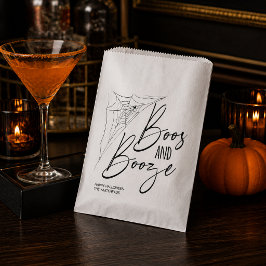 Boos en drank spinnenweb Halloween Bedankzakje