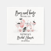 Boos en drank voor ik trouw Bruidsfeestje Servet (Voorkant)