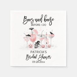 Boos en drank voor ik trouw Bruidsfeestje Servet