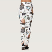 Boos en pompoen Leggings (Achterkant)