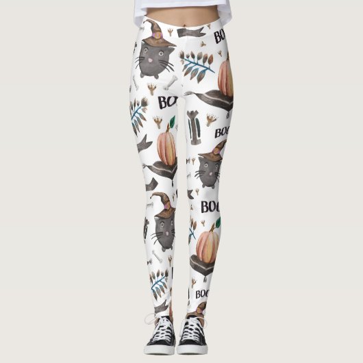 Boos en pompoen Leggings (Voorkant)