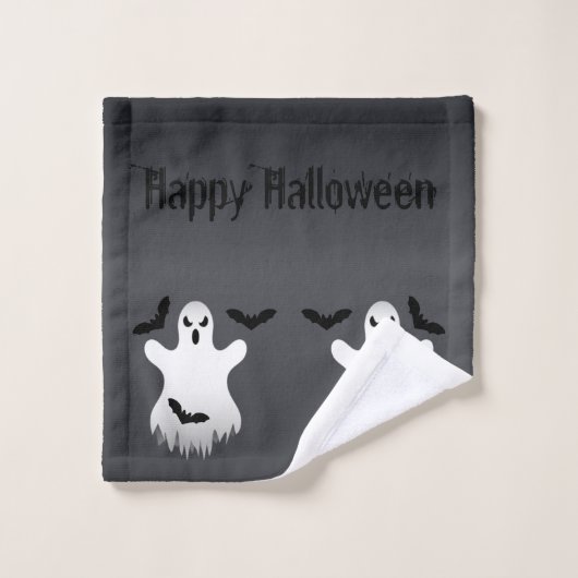 Boos en vleermuizen bad handdoek (Wasdoekje)