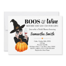 Boos en wijn voordat ik Halloween vrijgezellenfees