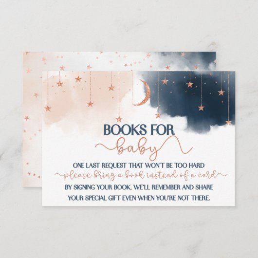 Boos for Baby Insert, Gender Reopenbaart Book Requ Informatiekaartje (Voorkant / Achterkant)