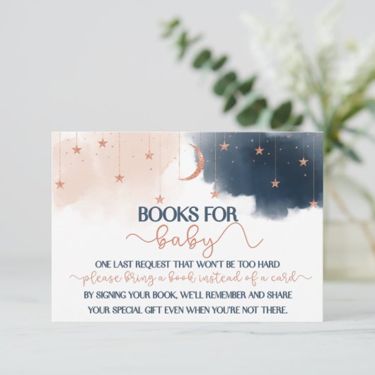 Boos for Baby Insert, Gender Reopenbaart Book Requ Informatiekaartje (Staand voorkant)