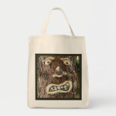 Boos gezicht Boom Halloween Tote Bag (Voorkant)