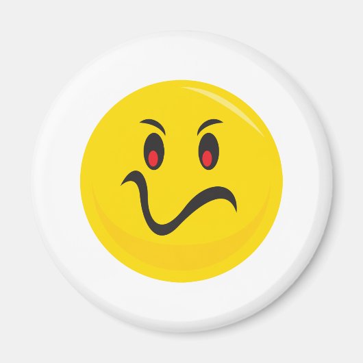 boos gezicht magneet (Voorkant)
