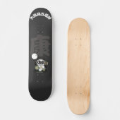 boos gezicht panda god van gezondheid Skateboard (Voorkant)