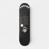 boos gezicht panda god van gezondheid Skateboard (Voorkant)