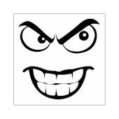 Boos gezicht rubberstempel (Afrduk)