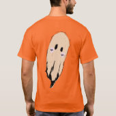 Boos Halloween-feest Vintage Geest T-shirt (Achterkant)