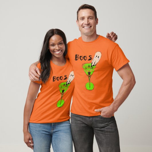 Boos Halloween-feest Vintage Geest T-shirt (Unisex)