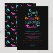 Boos Hisses en Halloween Uitnodiging (Voorkant / Achterkant)