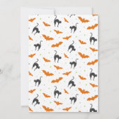 Boos Hisses en Halloween Wishes Kaart (Achterkant)