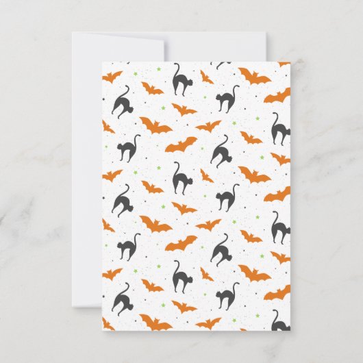 Boos Hisses en Halloween Wishes Kaarten (Achterkant)