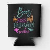 Boos Hisses en Halloween Wishes Koelbox Blikjeskoeler (Voorkant)