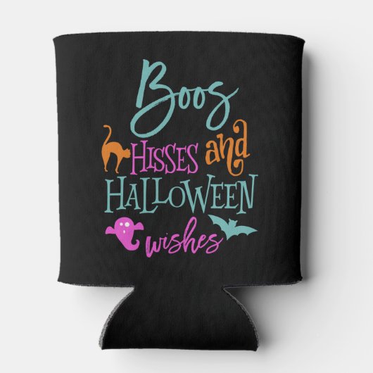 Boos Hisses en Halloween Wishes Koelbox Blikjeskoeler (Achterkant)