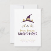 Boos, Hisses, Whisker Kisses Halloween Cards Kaart (Voorkant)