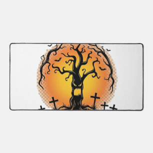 Boos ik ben hier weer Halloween Griezelijke Boom P Bureaumat