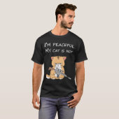 Boos Kat Met Pistool Shirt | Grappig Tactisch Kat (Voorkant volledig)