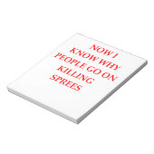 boos notitieblok (Linkerzijde)