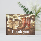 Boos of bogen Geslacht Bekend Dank je wel Bedankkaart (Staand voorkant)