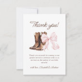 Boos of bogen Geslacht onthullen Bedankkaart (Voorkant)