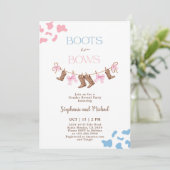 Boos of bogen Geslacht onthullen Kaart (Staand voorkant)