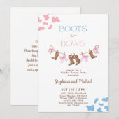 Boos of bogen Geslacht onthullen Kaart (Voorkant / Achterkant)