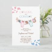 Boos of bogen Geslacht onthullen Kaart (Staand voorkant)