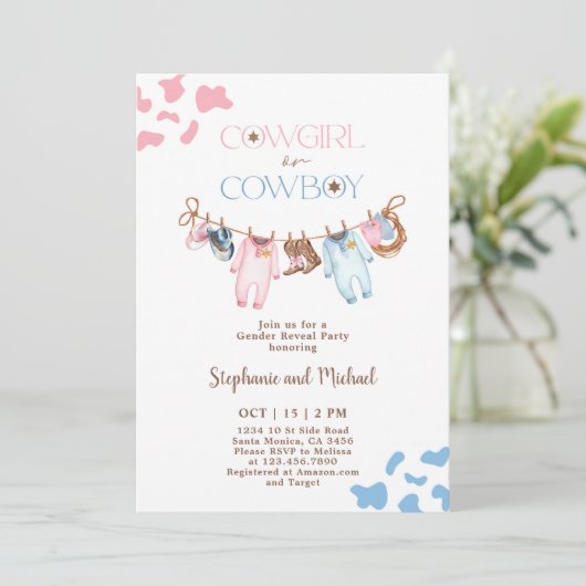 Boos of bogen Geslacht onthullen Kaart (Staand voorkant)