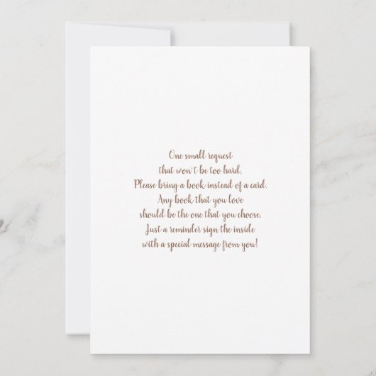 Boos of bogen Geslacht onthullen Kaart (Achterkant)