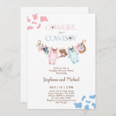 Boos of bogen Geslacht onthullen Kaart (Voorkant / Achterkant)