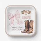 Boos of bogen Geslacht onthullen Papieren Bordje (Voorkant)