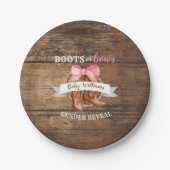 Boos of bogen Geslacht onthullen Papieren Bordje (Voorkant)