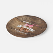 Boos of bogen Geslacht onthullen Papieren Bordje (Gekanteld)