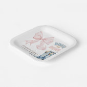 Boos of bogen Geslacht onthullen Papieren Bordje (Gebogen)