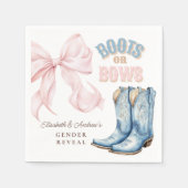 Boos of bogen Geslacht onthullen Servet (Voorkant)