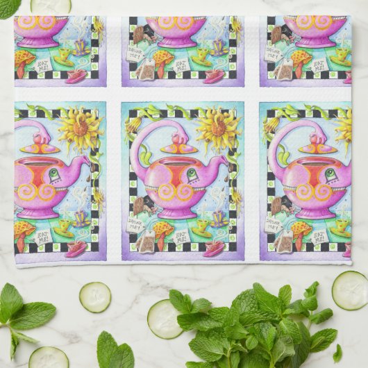 BOOS OP TEA PARTY THEEDOEK (Gevouwen)