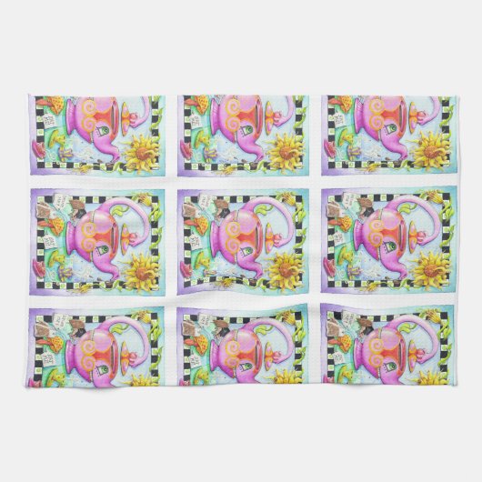 BOOS OP TEA PARTY THEEDOEK (Horizontaal)