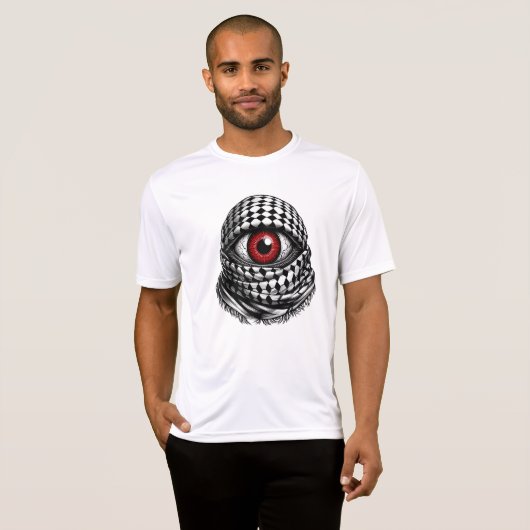 boos palestijns oog t-shirt (Voorkant volledig)