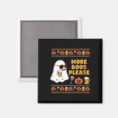 Boos Please Retro Ghost Halloween Kostuum Magneet (Voorkant / Achterkant)