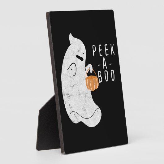 Boos Pumpkin Halloween a Halloween Fotoplaat (Zijkant)