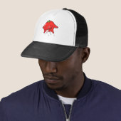 boos rotte tomaat cartoonpersonage trucker pet (In situ)