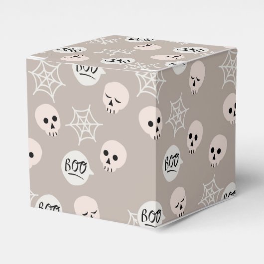 Boo's, Skulls en Spider Webs Bedankdoosjes (Voorkant Zijde)