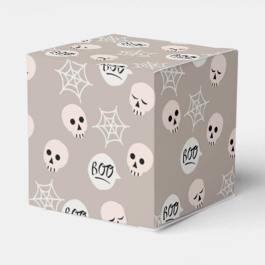 Boo's, Skulls en Spider Webs Bedankdoosjes (Achterkant)