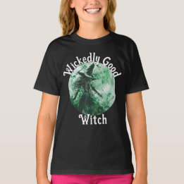 Boosaardig Goede Heks Groene Heks Tekening T-shirt