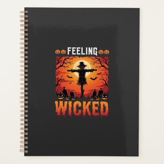 Boosaardig Halloween Vogelverschrikker Design_1 Planner (Voorkant)