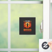 Boosaardig Halloween Vogelverschrikker Design_1 Raamsticker (Huis)